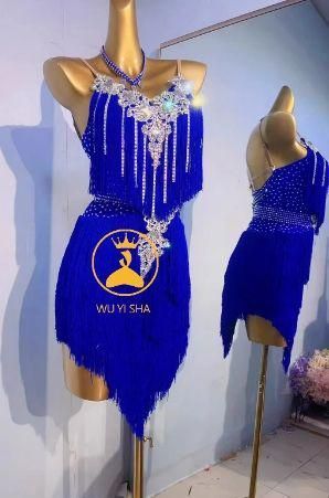 ダンスウェア ラテンダンス 舞台 発表会 ダンス衣装 社交ダンス オーダーメイド 社交ダンス衣装 ラテンワンピースドレス フリンジ