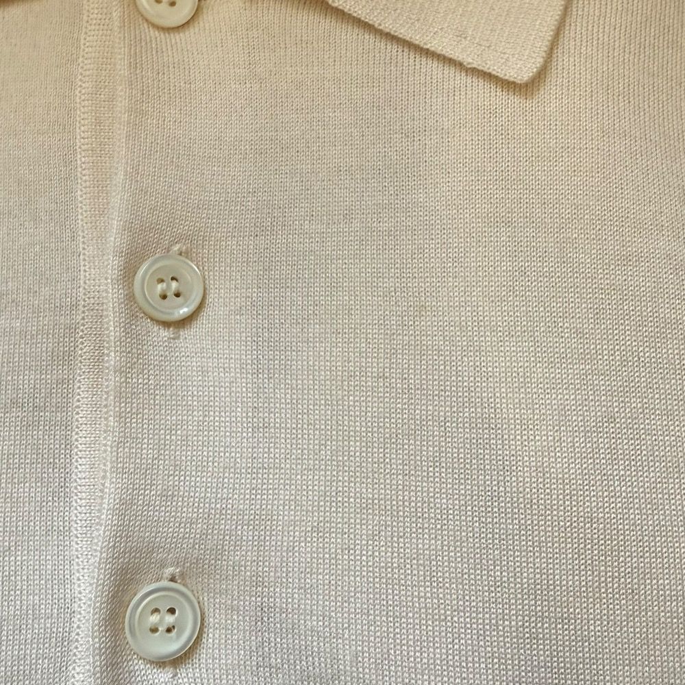 美品 Brioni ブリオーニ カシミヤシルク 長袖 ニットポロシャツ