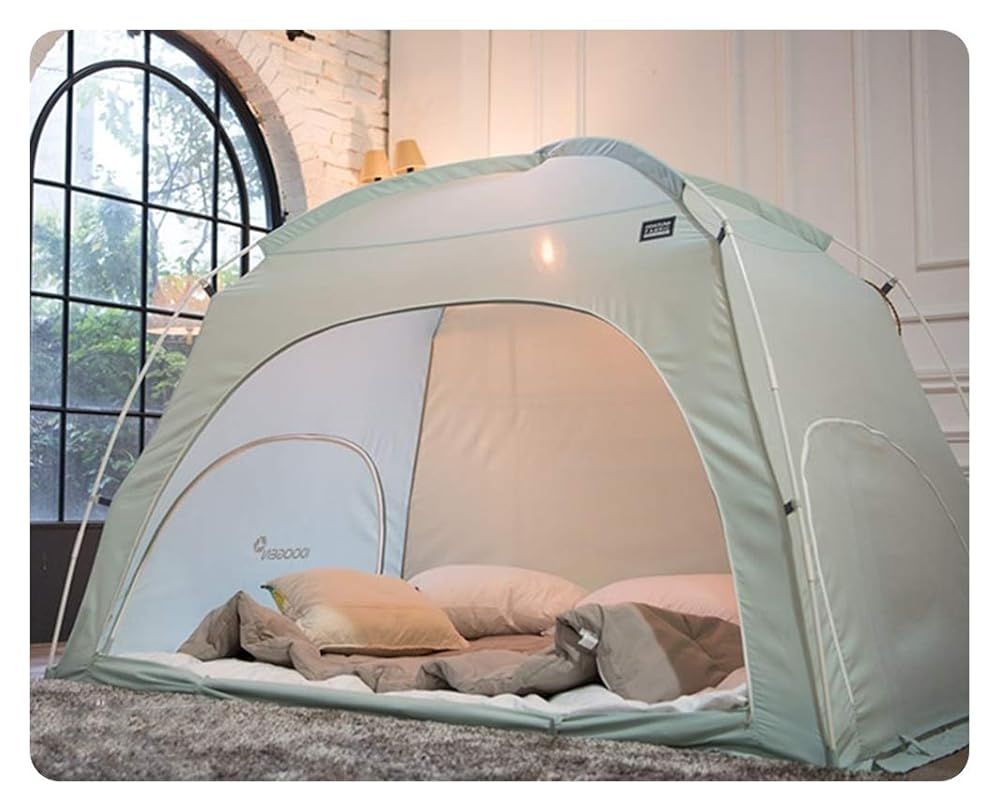 訳あり 外箱段ボールにキズ 汚れアリ 中身は です DDASUMI タスミ暖房テント ファブリック 2〜3人用 ミント