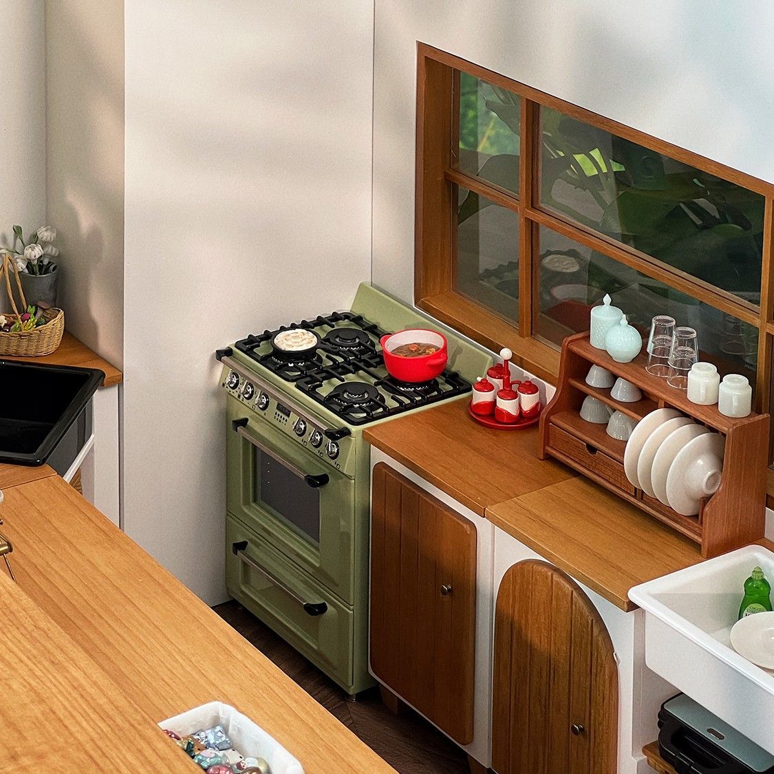 ミニチュア 1/6スケール 木製 片開き収納キャビネット 全2色 - メルカリ