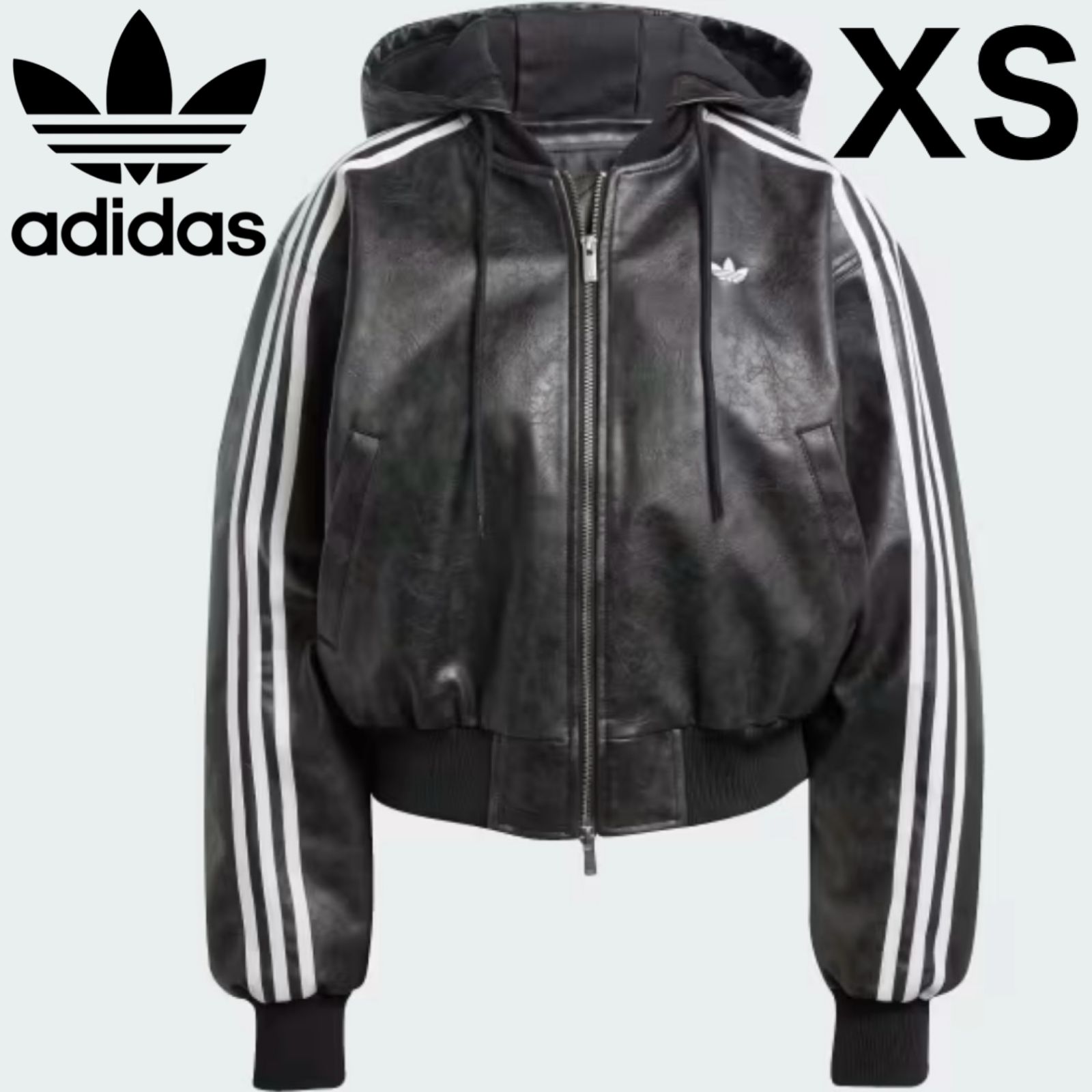 Adidas Adilenium シーズン3 ビンテージ レザージャケット アディダス Adilenium シーズン 3 ビンテージ フェイクレザー