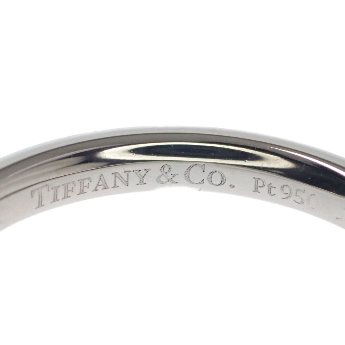 PT950 TIFFANY & Co. カーブドバンド リング 8号 美品 ティファニー TIFFANY&Co. カーブドバンド 8号 リング 指輪