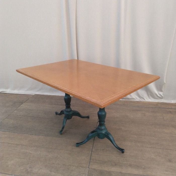 スクエアテーブル ブラウン カフェテーブル 角テーブル ダイニングテーブル30kg