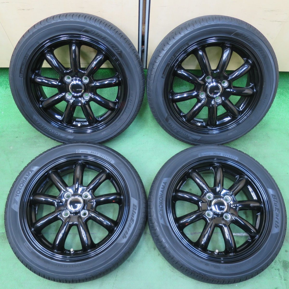 送料無料] キレイ！22年☆165/55R15 ヨコハマ ブルーアース AE01 ZACK