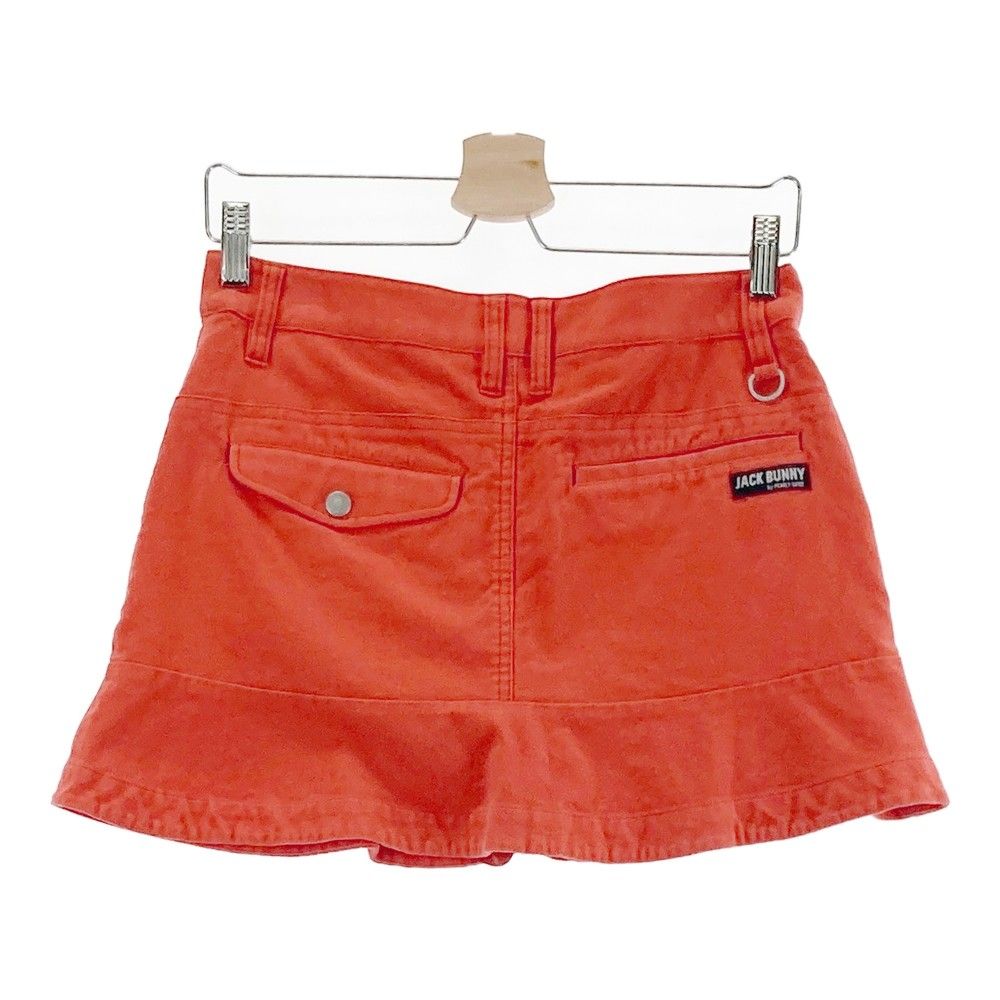 サイズ：1 JACK BUNNY ジャックバニー  インナー付 ストレッチ フレアスカート  オレンジ系 [240101391549]# ゴルフウェア レディース ストスト
