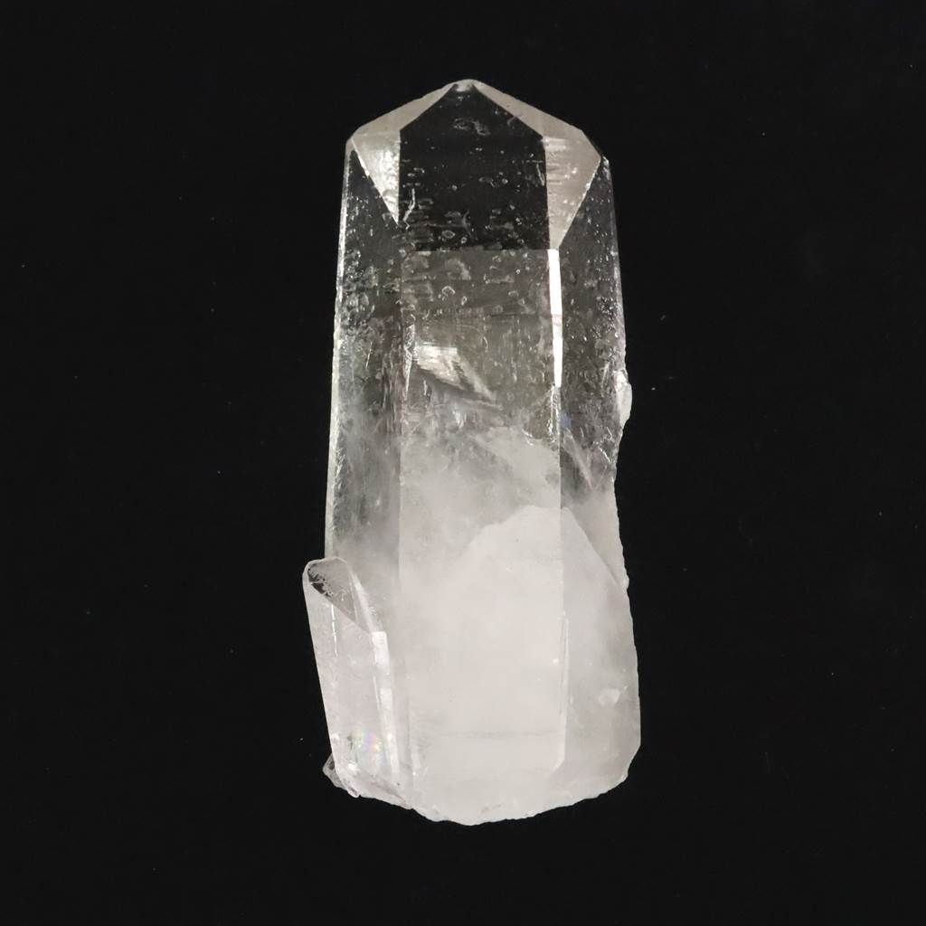 ゼッカデソーザ産（ゼッカデソウザ）水晶　原石 スターブラリー タイムリンク 貫入 レインボー レコードキーパー 153.6g  証明書付 【榎本通商73384】