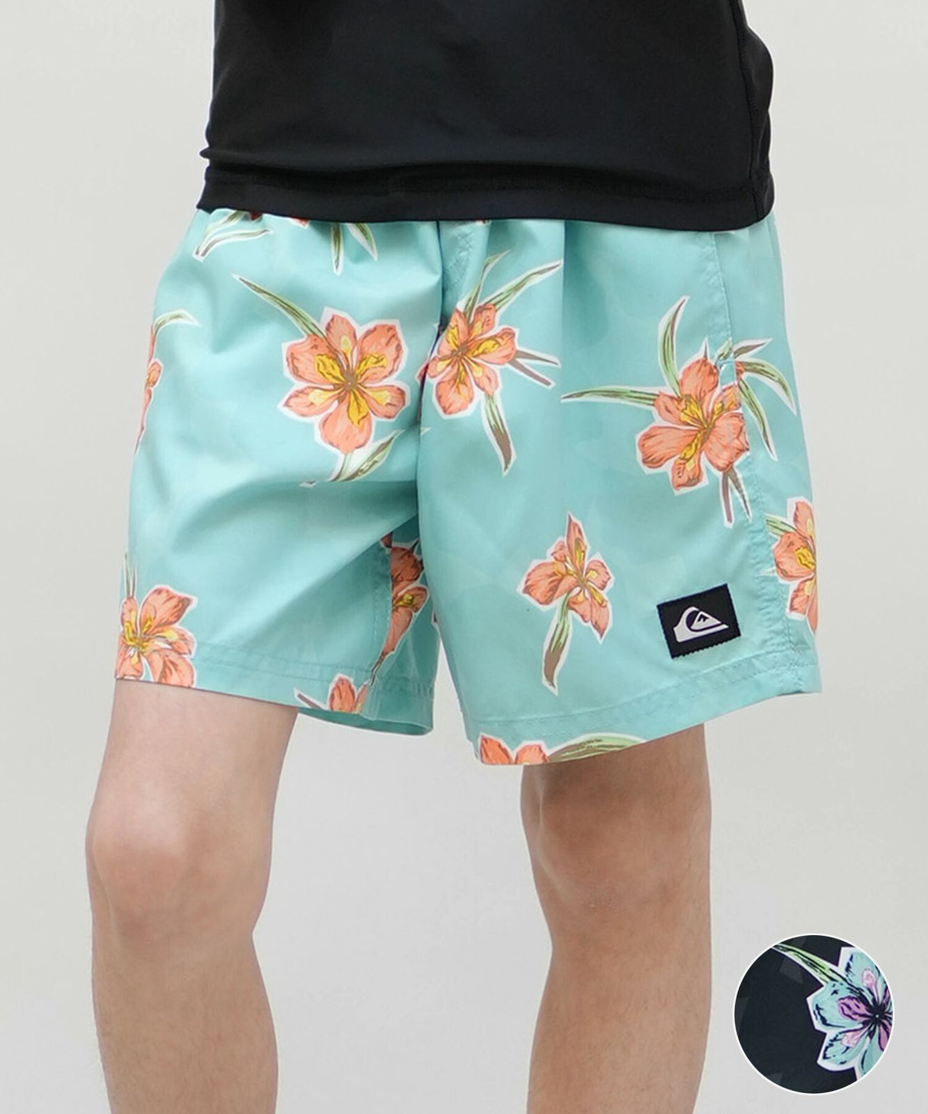 【ムラスポ公式】新品 QUIKSILVER クイックシルバー 水着 海パン トランクス キッズ ジュニア 子供 EVERYDAY STRAIGHT VL YTH14 KBS251001