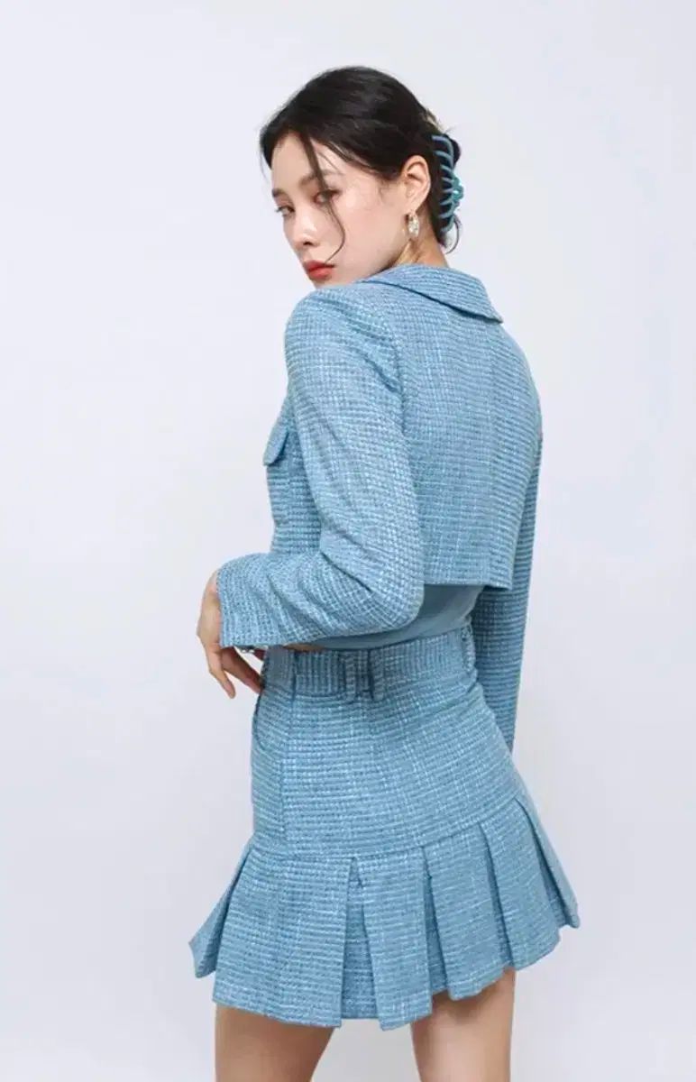 アグリー シャドウ ツイード セットアップ ジャケット スカート