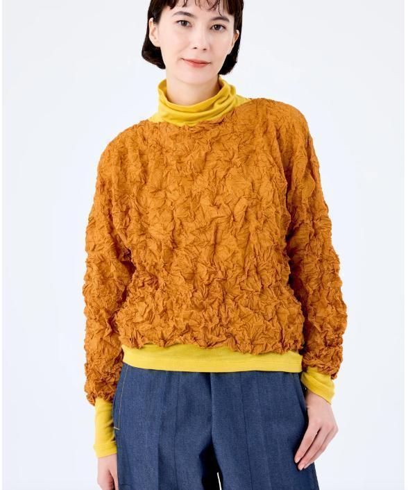 美品 24SS イッセイミヤケ ミー me ISSEY MIYAKE ウールライク