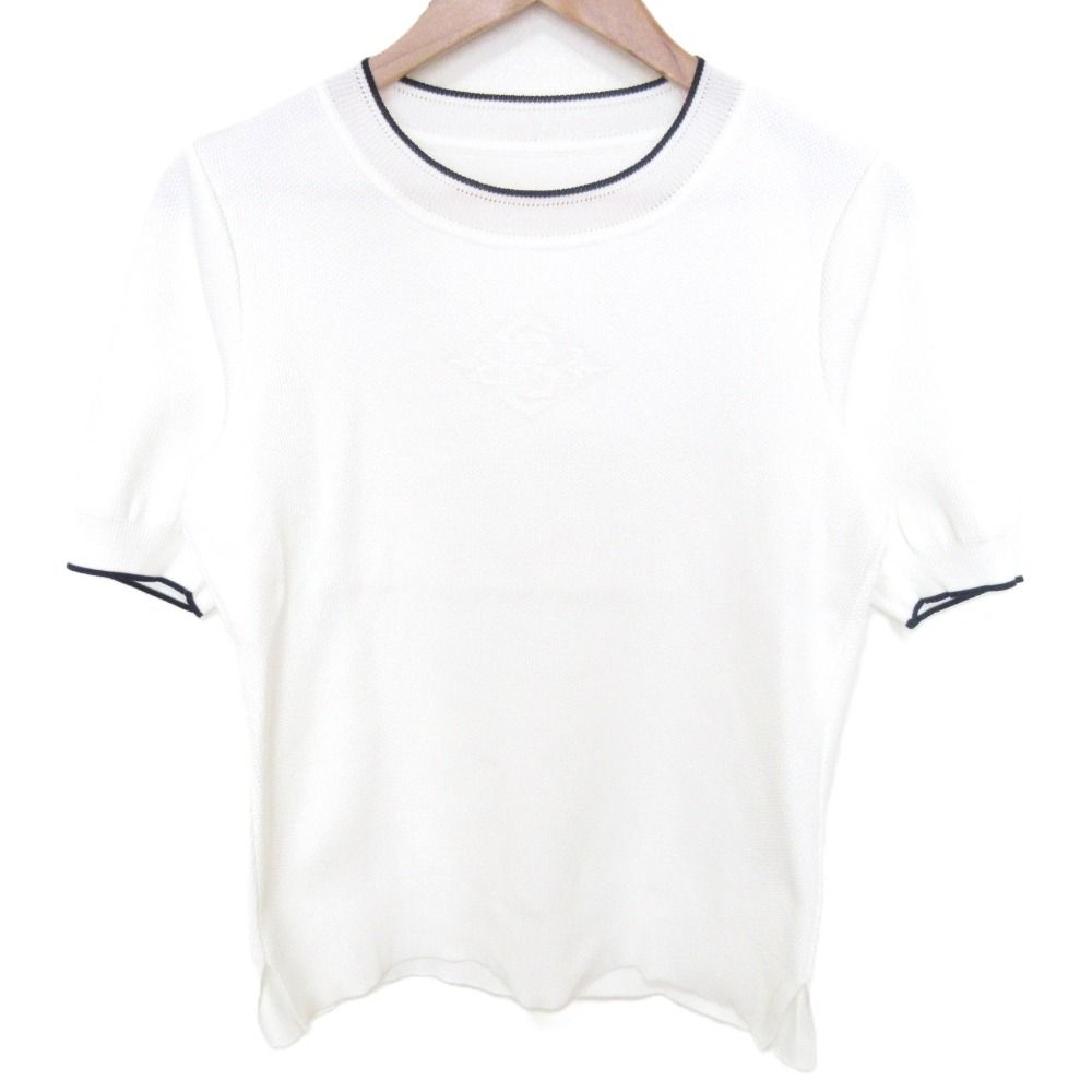 美品 FOXEY フォクシー 2023年モデル NEROLIA 半袖 セーター ニット