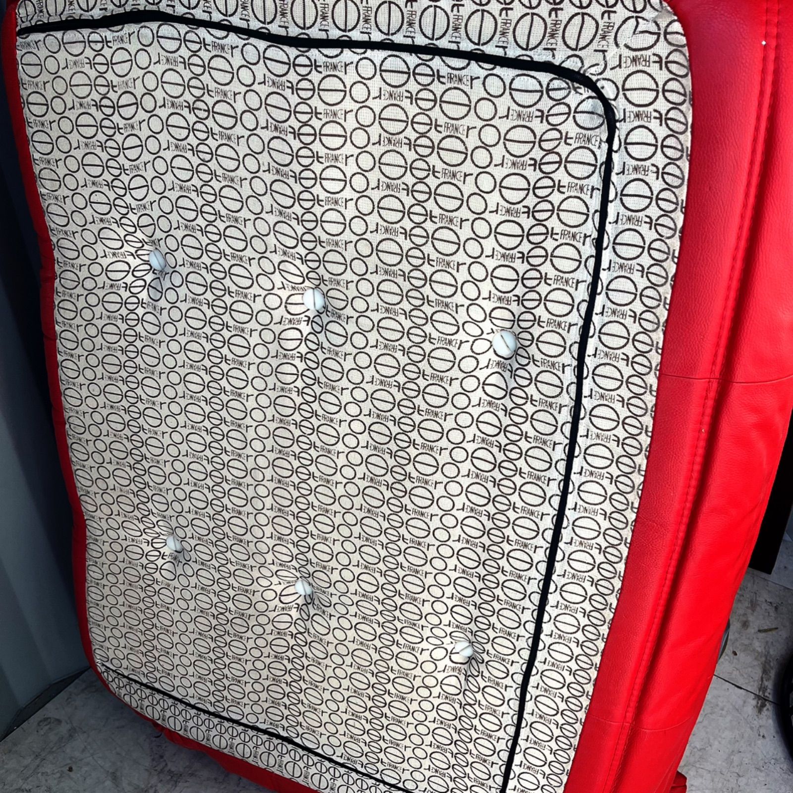 取付無料！リーンロゼ フランス トーゴ レッドレザー 本革2Pソファ