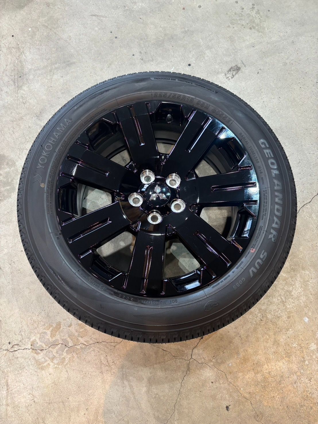 ⑬🔥早い者勝ち🔥デリカD5 シャモニー新型純正アルミホイール 新車外し