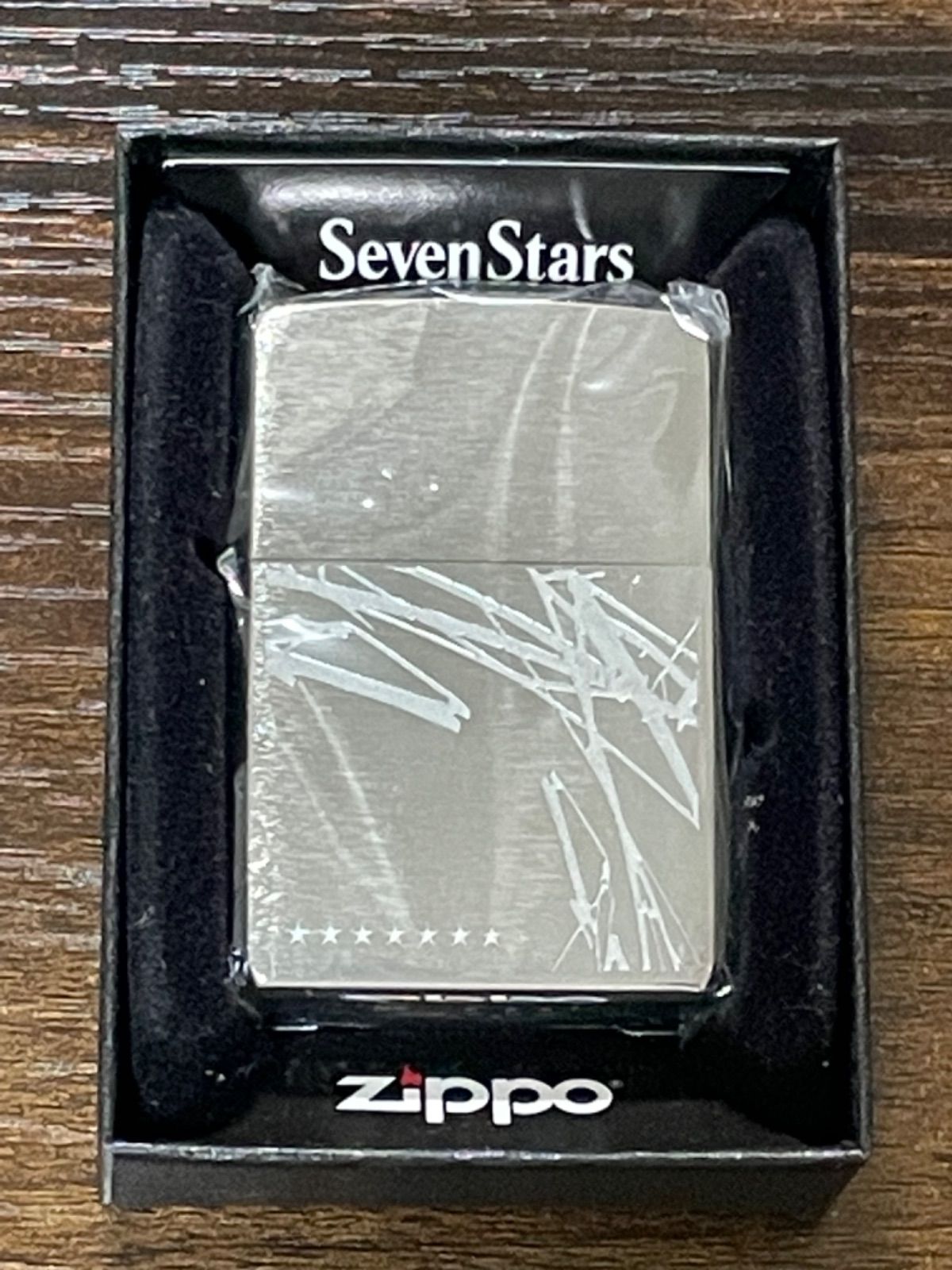 zippo セブンスター 限定品 前面刻印 シルバー 2014年製 ③ zippo セブンスター 限定品 前面刻印 シルバー 2014年製 ③
