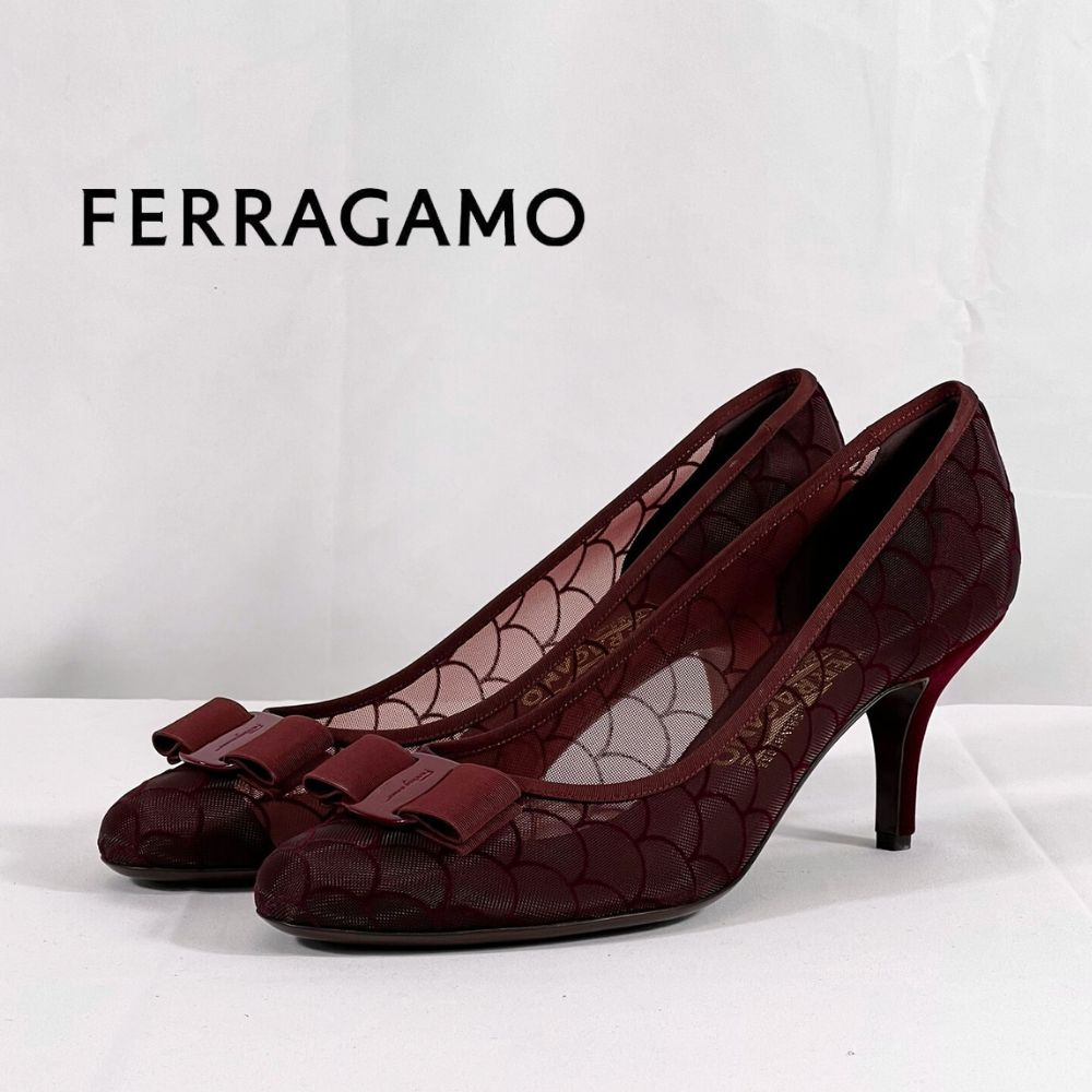 26.0cm / 26.5cm【限定セール】新品・未使用 FERRAGAMO フェラガモ パンプス 靴 01R402 732853 バーガンディー  BURGUN フェラガモ SALVATORE FERRAGAMO 大きいサイズ - メルカリ