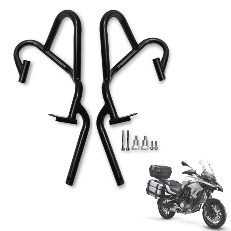 TRK502 TRK502X バイク 二輪 高品質エンジンガードバンパー クラッシュバー TRK 502 ベンエリ BJ500GS-A TRK 502 X ブラック