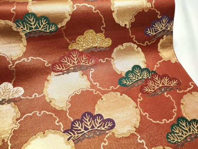 平和屋着物○ファッションデザイナー 花井幸子 六通柄袋帯 雪輪松文