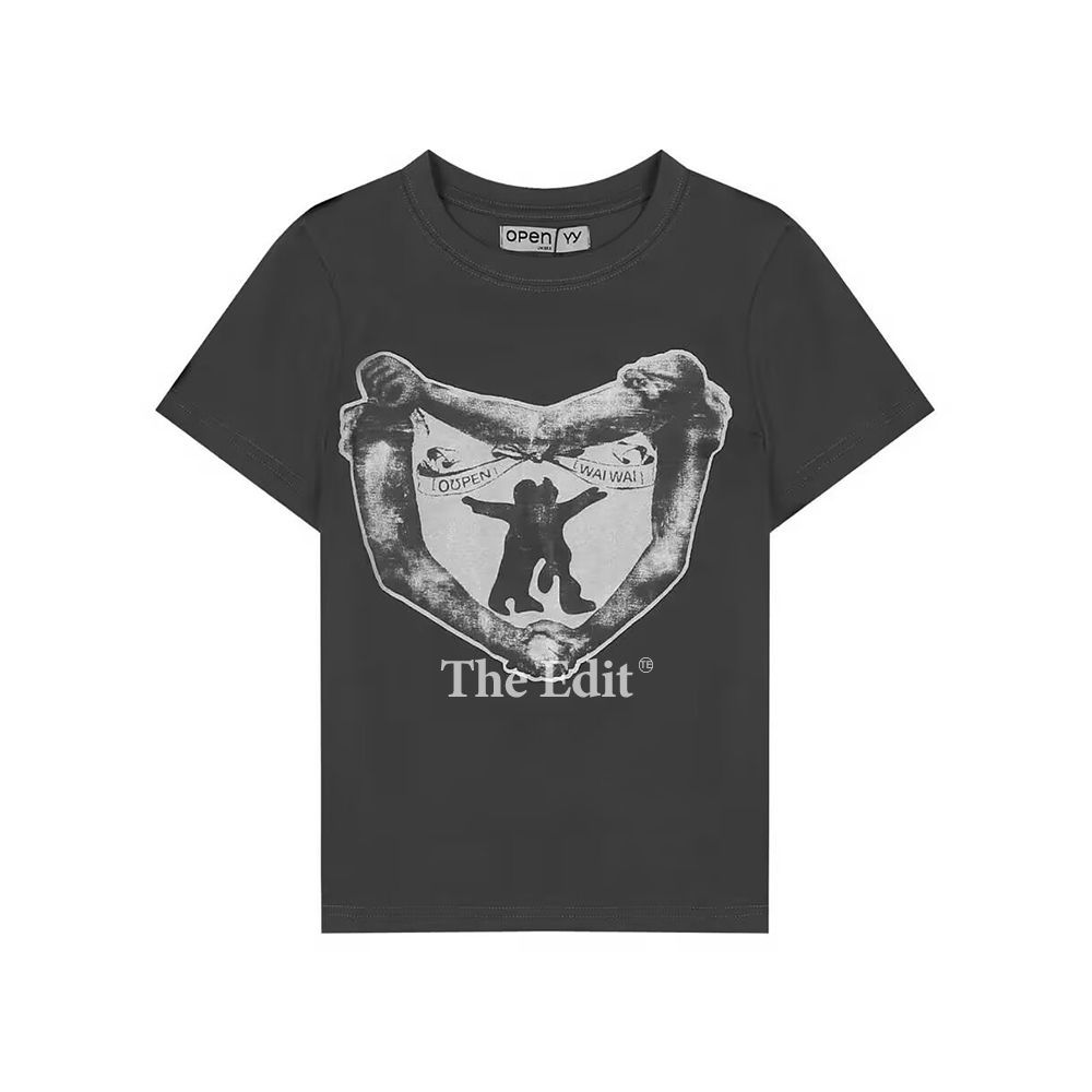 OPEN YY ハート Tシャツ 2 オープンワイワイ OPEN YY ハートグラフィックプリント Tシャツ