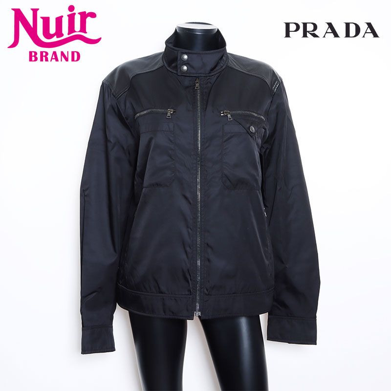 PRADA プラダ ナイロンジャケット レザーパッチ PRADA プラダ ナイロンジャケット レザーパッチ