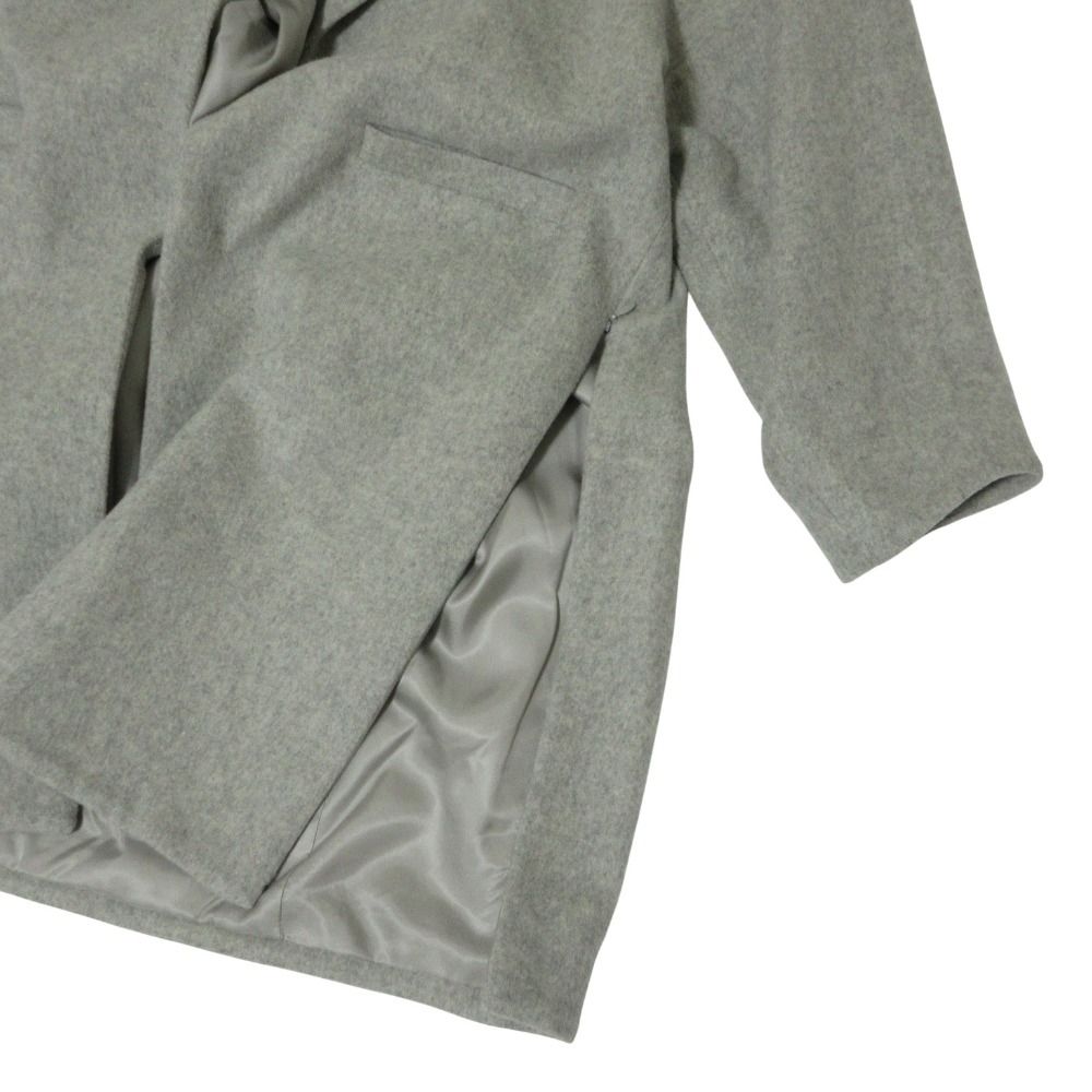 akiico × cobitto アキイコ×コビット コラボ ウール チェスターコート グレー レディース 古着 GULLKHAN_COM