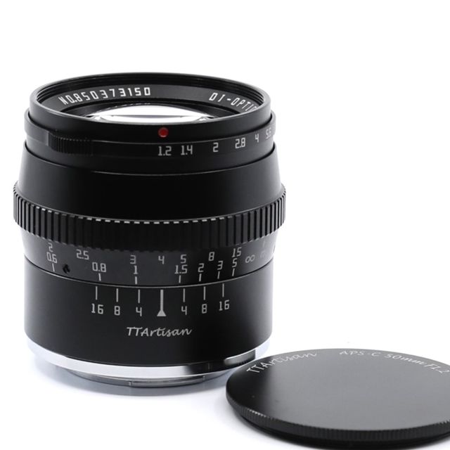 ＜ほぼ新品＞ TTArtisan 50mm f/1.2 C Xマウント 富士フイルムX レンズ 銘匠光学