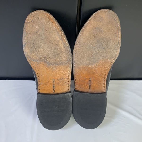 80s?　ステイシーアダムス/STACY ADAMS★ ヴィンテージ ビジネスシューズ ウイングチップ サイズ8.5D 25.5-26.0-26.5cm 黒◆is2-34 80s? ステイシーアダムス/STACY ADAMS☆ ヴィンテージ ビジネス