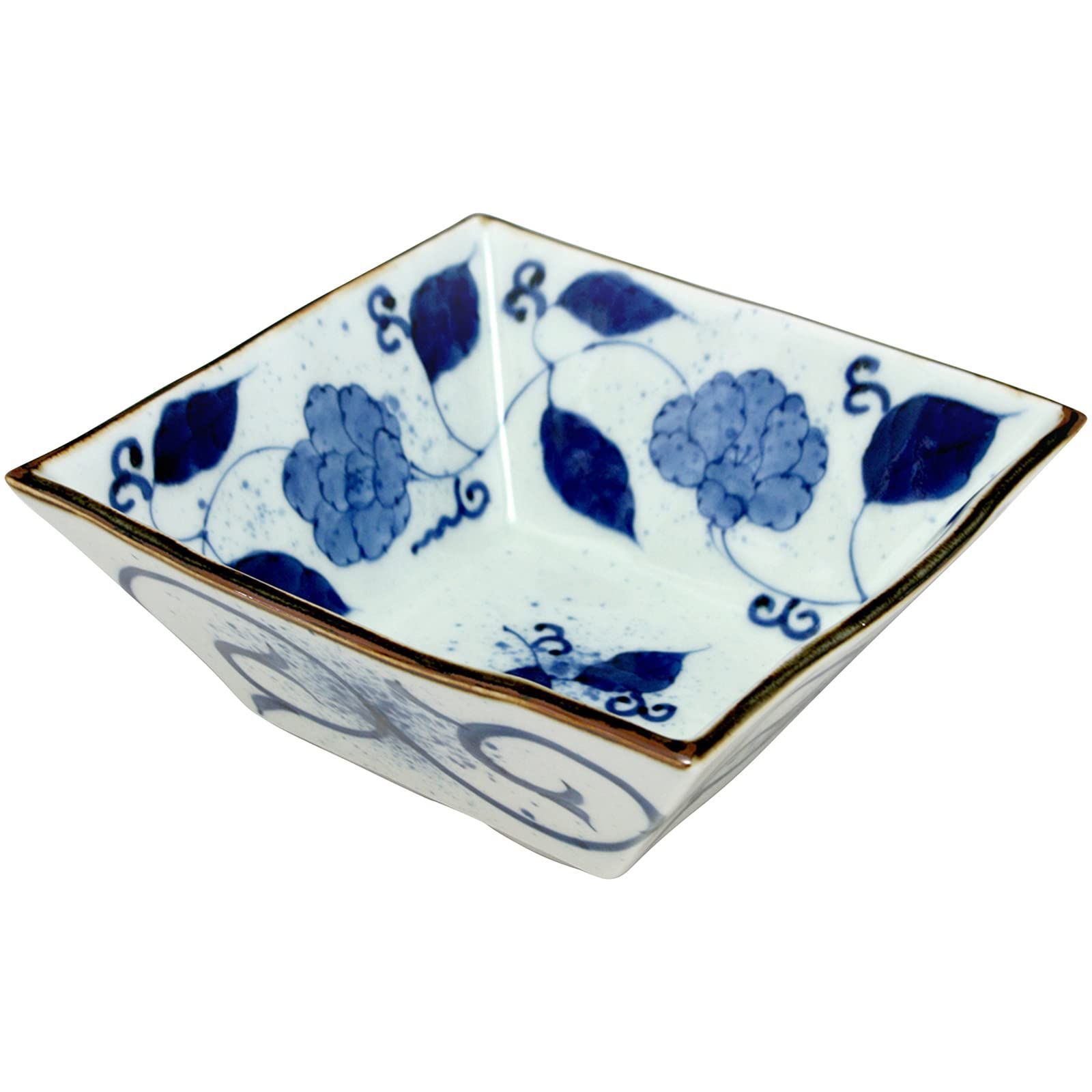 Style 角鉢 有田焼うつわ紀行 Aritayaki Utsuwa 福泉窯 花牡丹唐草 角鉢 52449