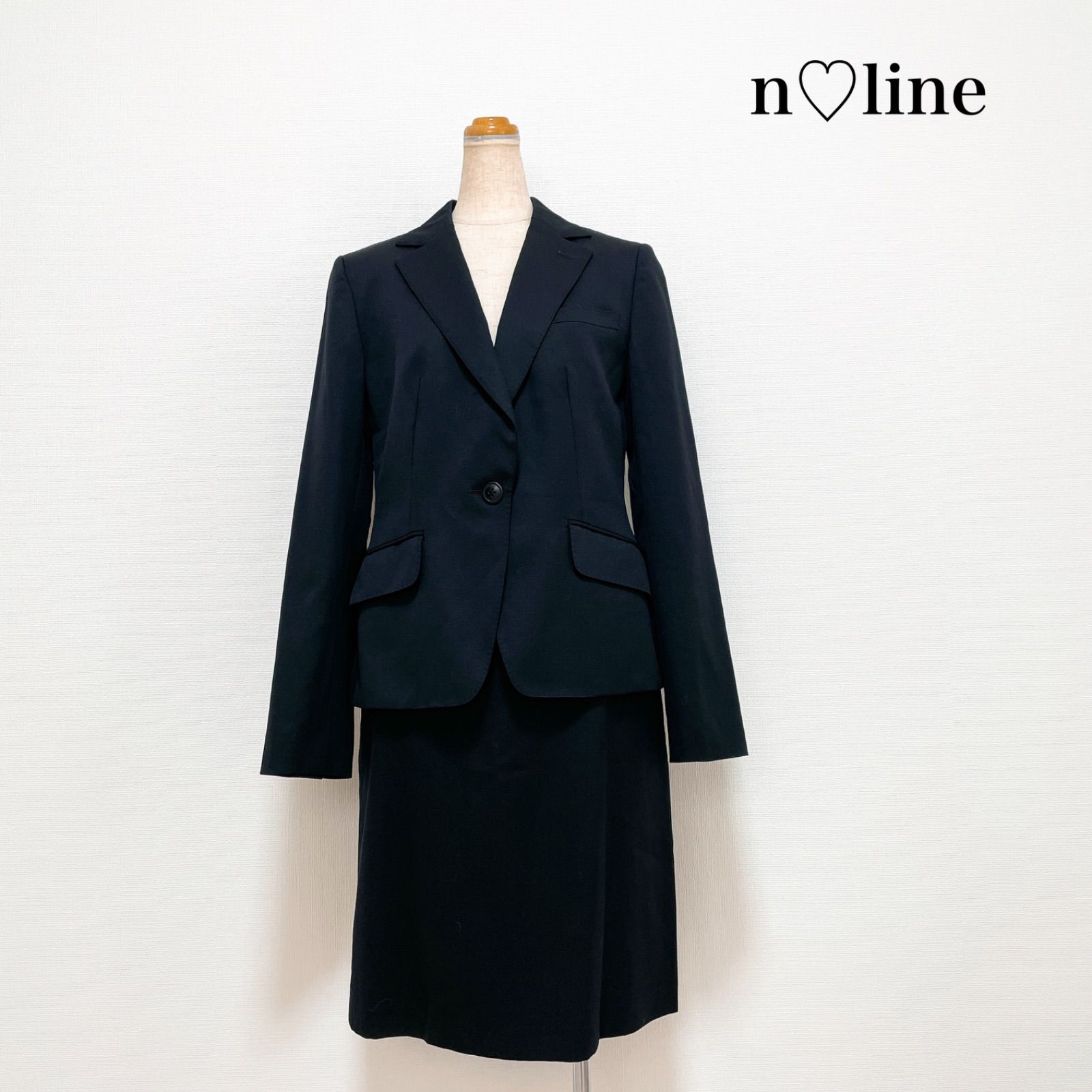 n♡line エヌライン 佐々木希 洋服の青山 スカートスーツ セットアップ