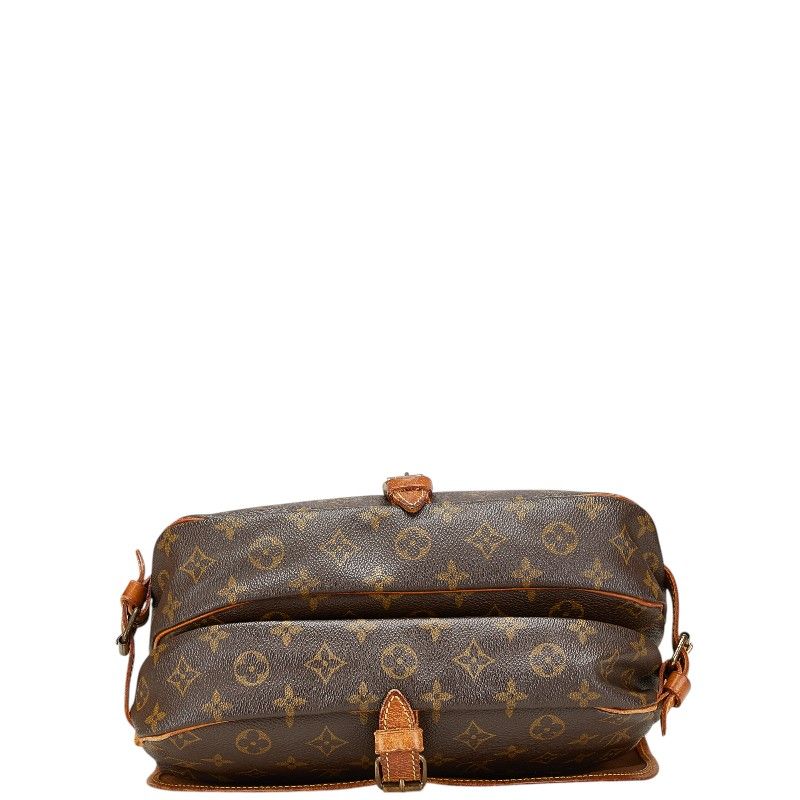ルイ ヴィトン ショルダーバッグ ソミュール30 ブラウンベージュf-21272
