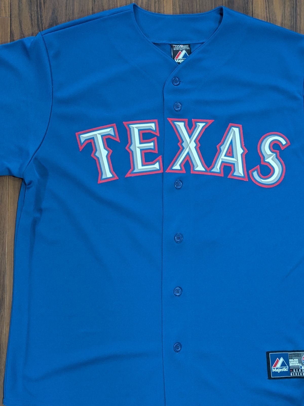 Majestic MLB テキサスレンジャース ダルビッシュ有 ユニフォーム L 青