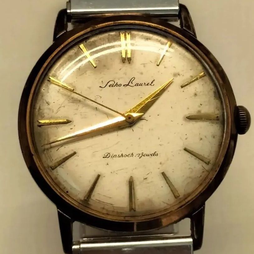 【販売一掃】希少　セイコー ローレル J14044 17石 手巻き　腕時計 時計