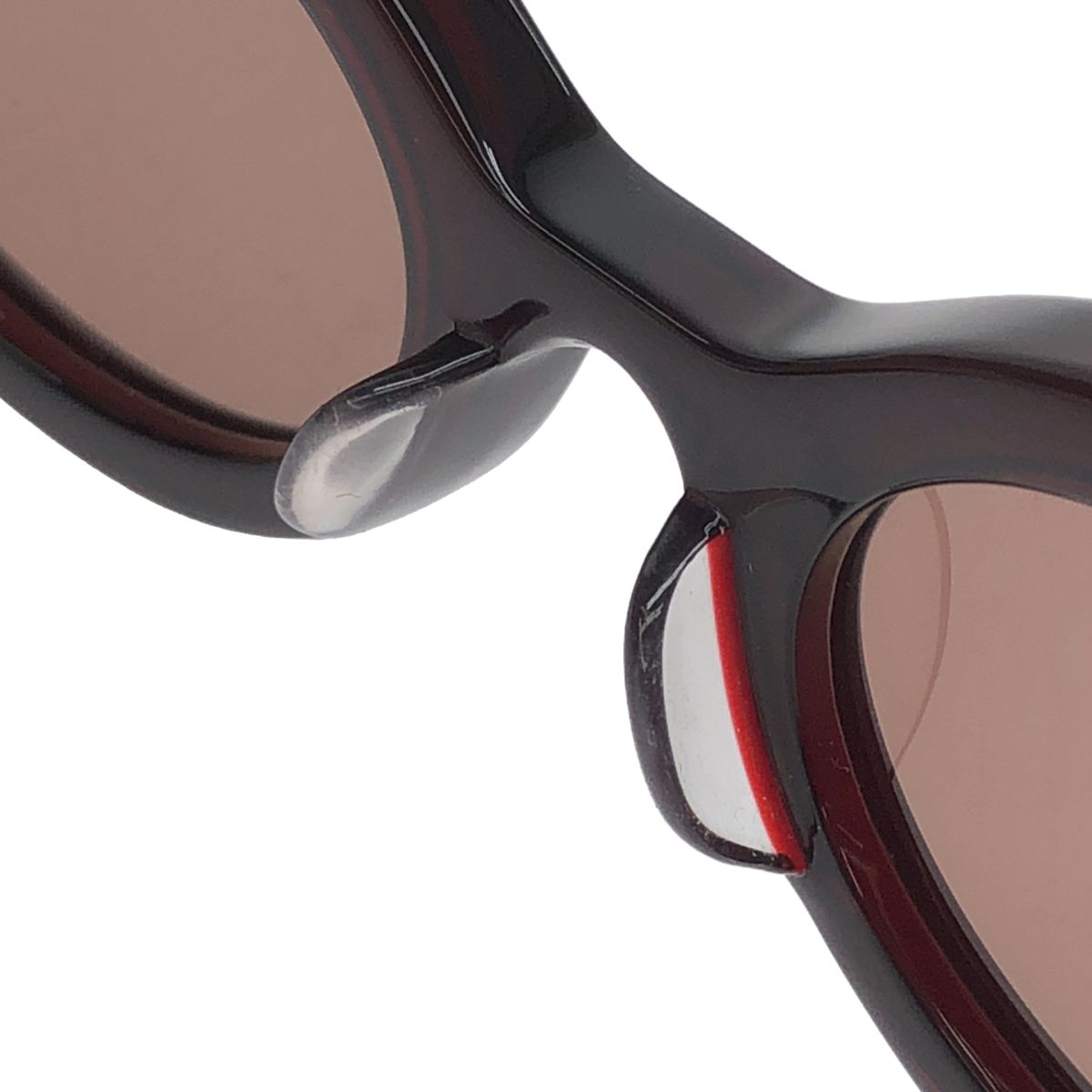 FETICO フェティコ 2025SS ×BLANC ブラン OVAL TELEVISON CUT SUNGLASSES オーバル サングラス F ダークレッド レディース KANDAIZUMI_COM