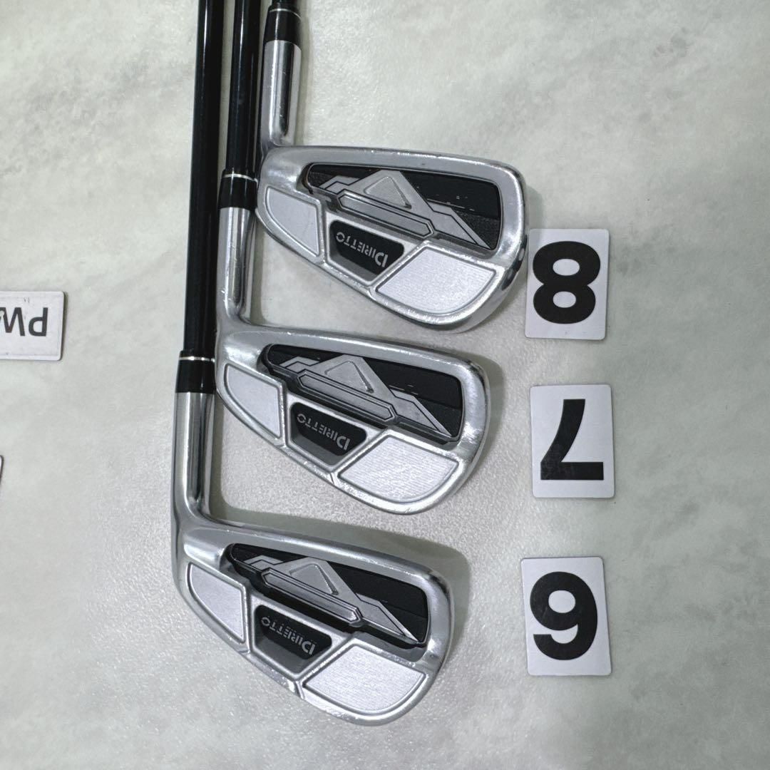 激レア DIRETTO 超激飛び系 アイアン5本セット カーボン硬さS 右 激レア DIRETTO 超激飛び系 アイアン5本セット カーボン硬さS 右