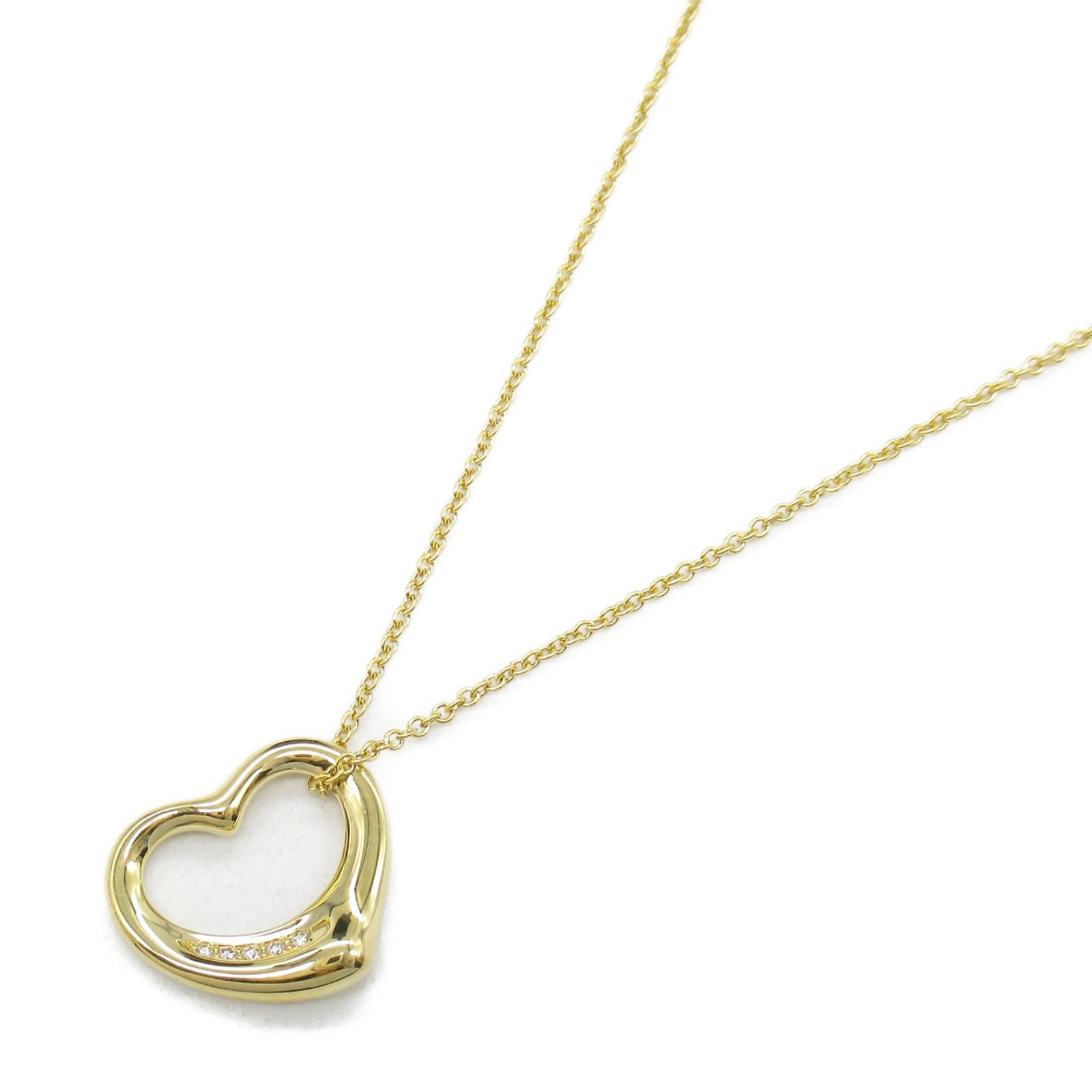 TIFFANY＆CO ティファニー ダイヤ オープンハート ネックレス ネックレス