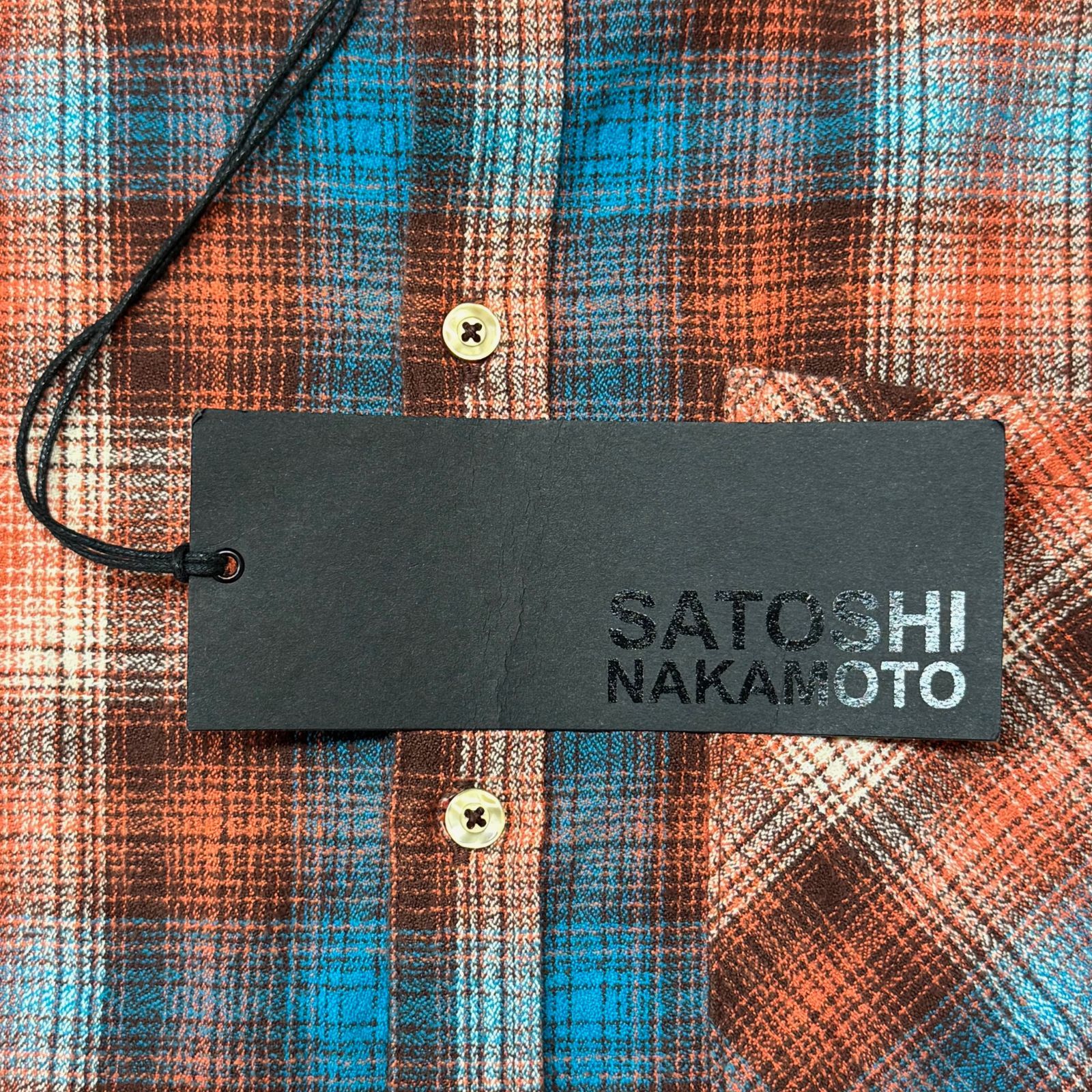 SATOSHI NAKAMOTO 24AW PLAID SHIRT WITH PATCH POCKET チェック