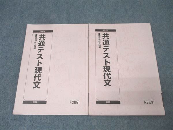 駿台 国語 共通テスト現代文 テキスト通年セット 2024 計2冊 018S0C