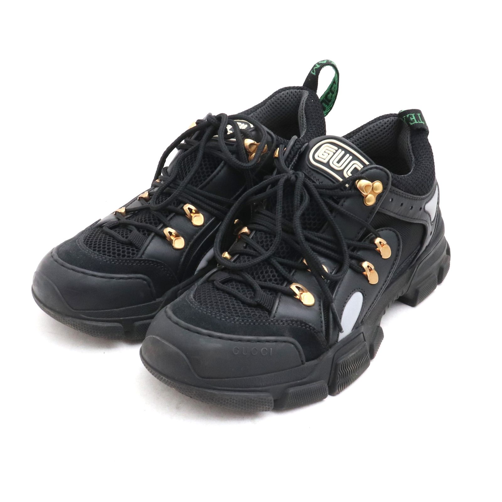 25cm相当 GUCCI フラッシュトレックローカットスニーカー サイズ6