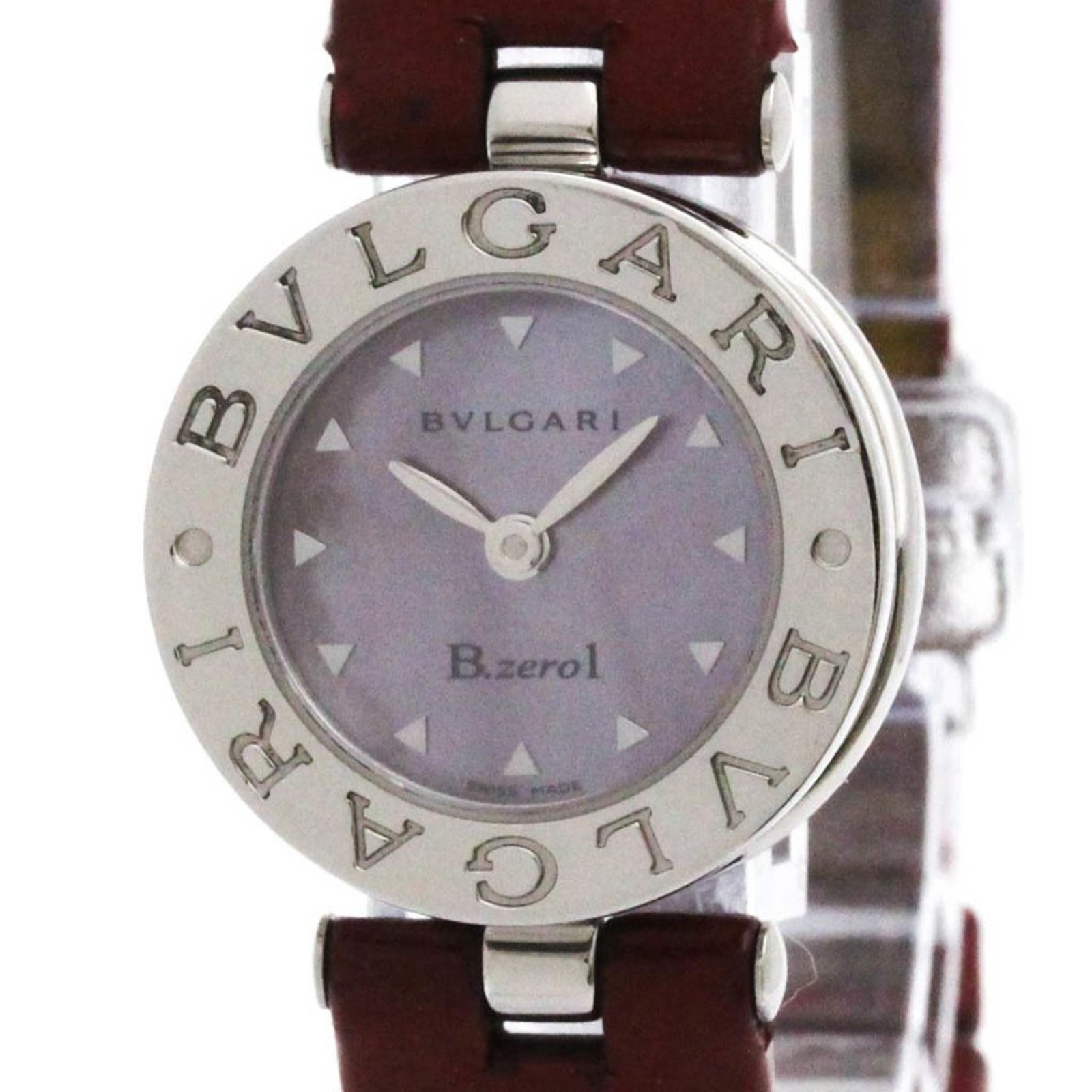 14 ブルガリ　レディース　B.zero1 シェル　腕時計　稼働品 ブルガリ (BVLGARI) B-Zero1 シェル文字盤 ステンレススチール