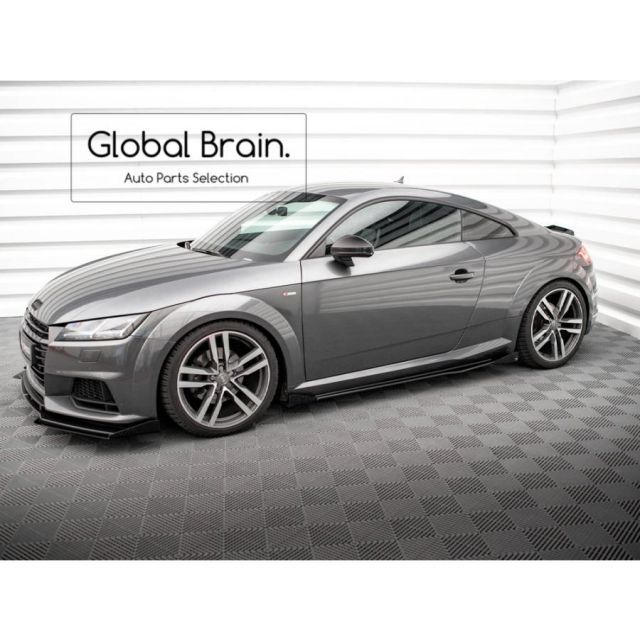 【カーボン調】アウディ TT AUDI サイドステップ サイドスカートエアロ Audi アウディ TT 8S Sライン/ TTS 後期 サイド スカート