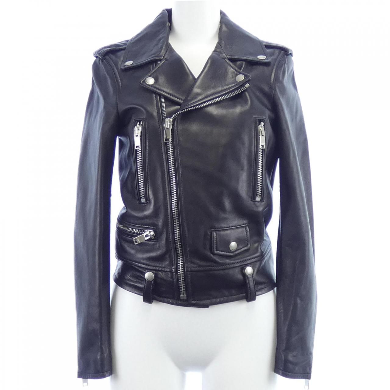 サンローラン SAINT LAURENT 313575 Y5HAD レザーライダースジャケット