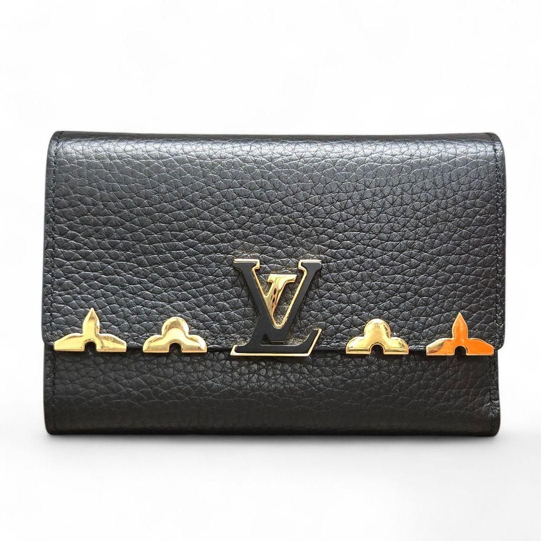 ヴィトン トリヨン ポルトフォイユカプシーヌコンパクト ノワール