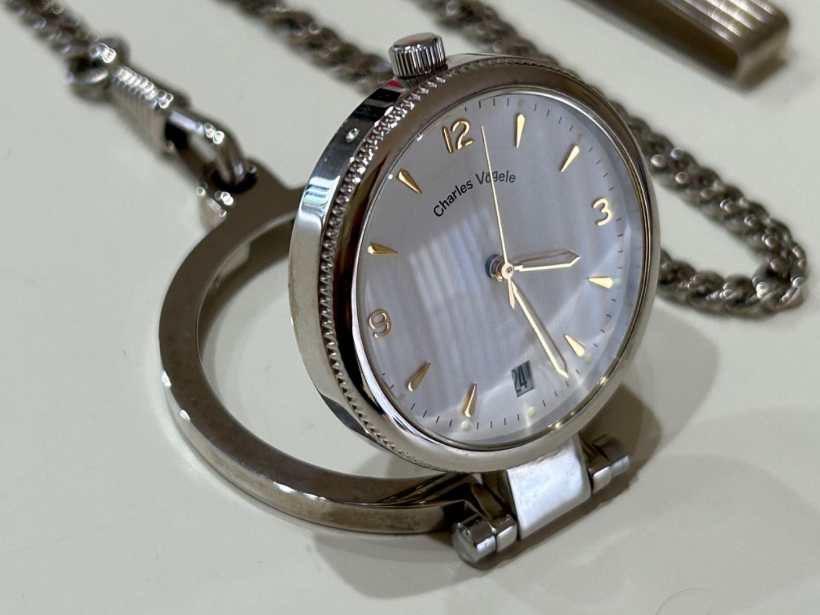 Charles Vogele シャルルホーゲル 懐中時計 稼働確認済 - メルカリ