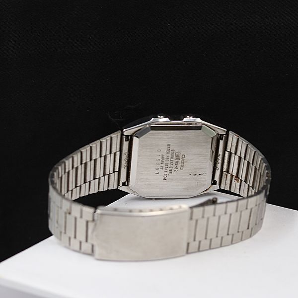 時計 WS カシオ アラームクロノ QZ デジタル文字盤 WS-82 メンズ腕時計 KMR