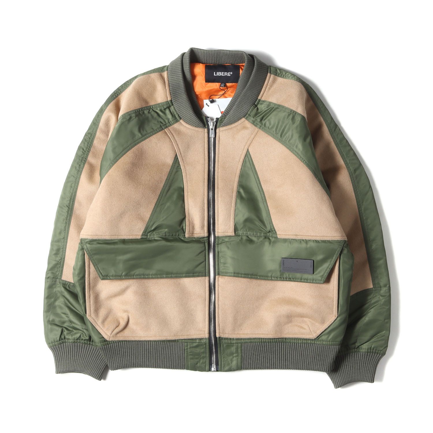 新品 LIBERE リベーレ ジャケット サイズ:S 21AW ウールナイロン 切替 