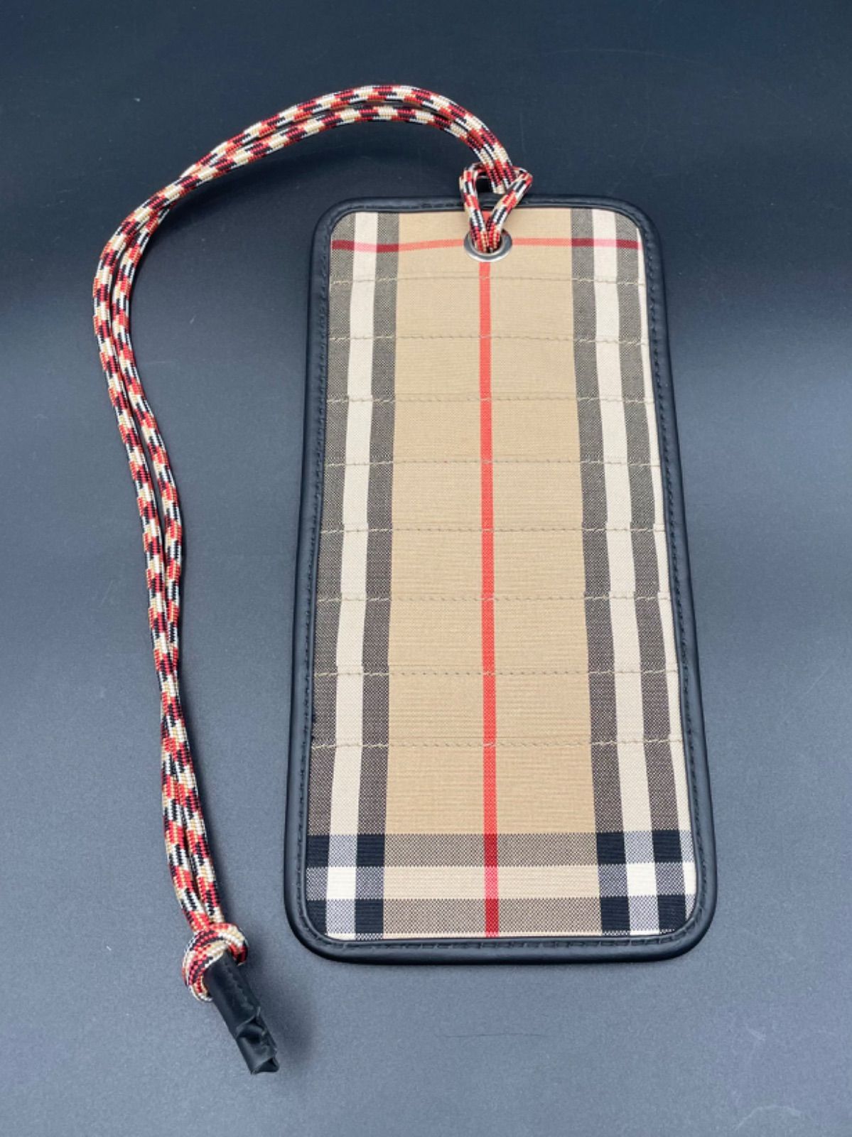 ◇ バーバリー Burberry カードケース ネックストラップ ノバチェック