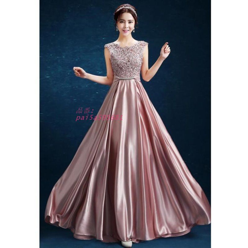 ロングドレス カラードレス パーティードレス 10代 20代 30代40代 二次会 ウエディングドレス 成人式 ワンピース 謝恩会 披露宴 お呼ばれ pai5a595681