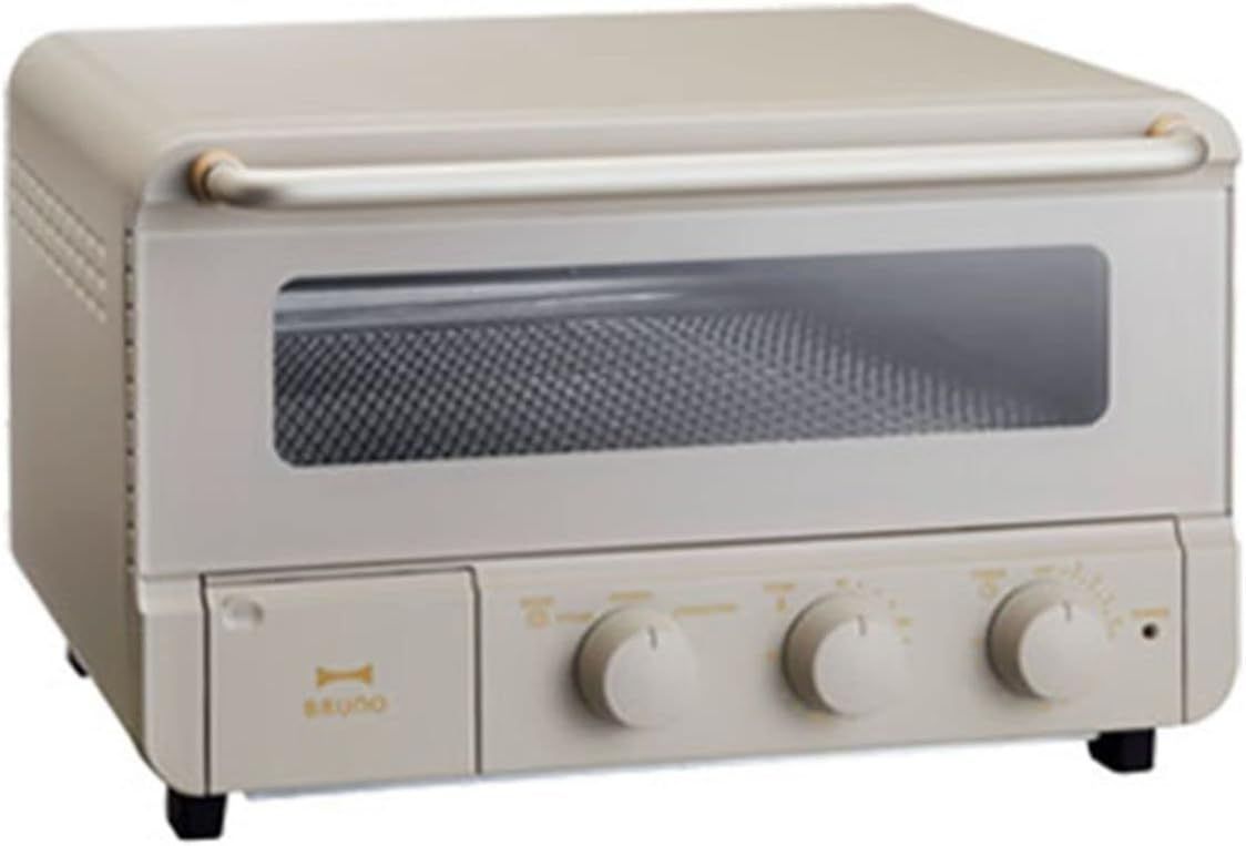 BRUNO ブルーノ オーブン トースター 4枚焼き スチーム ＆ ベイク コンベクション機能 温度調節 1350W ピザ対応 グレージュ BOE067-GRG