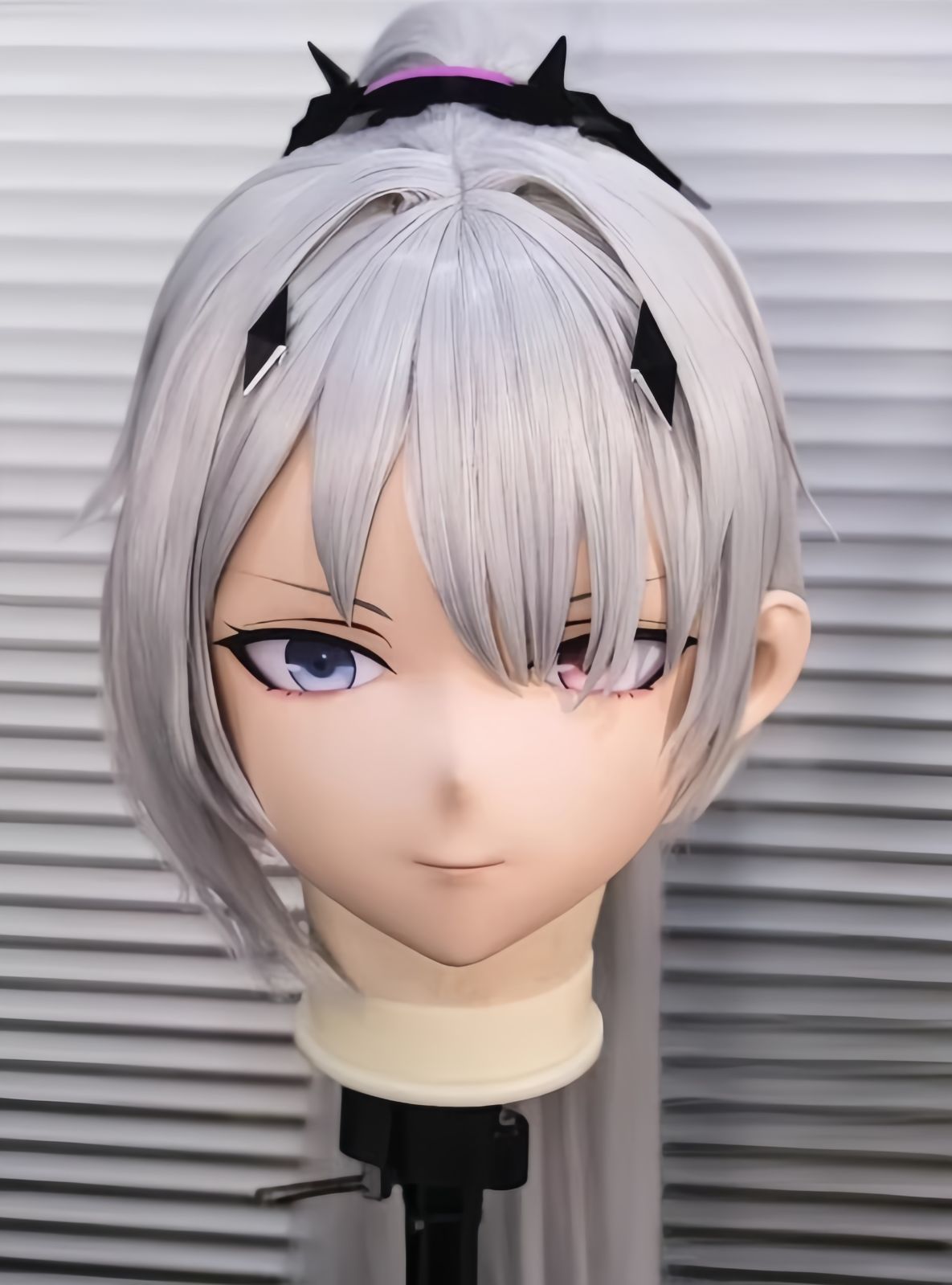 全頭マスク カツラ付き ロック付き NO.341 ドール ヘッドロリータ人形 コスプレ 変身 仮装 着ぐるみ kigurumi 二次元