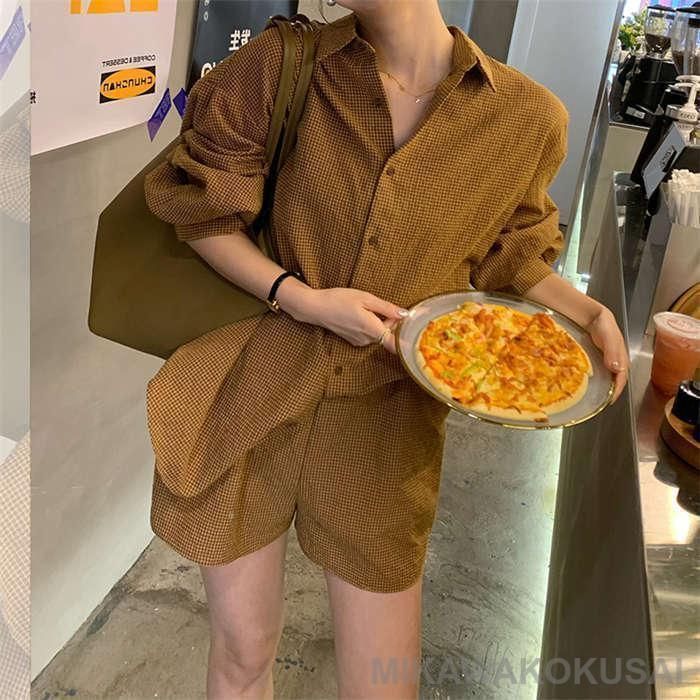 セットアップ レディース カジュアル きれいめ 夏 春 ショートパンツ ショーツ シャツ ロングシャツ チェック柄 長袖 薄手 涼しい UVカット 上下セット ゆったり 楽天市場】セットアップ レディース カジュアル きれいめ 夏 春