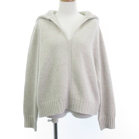 プランシー PLAN C 美品 カシミヤ混 セーラーカラー フーデッド V