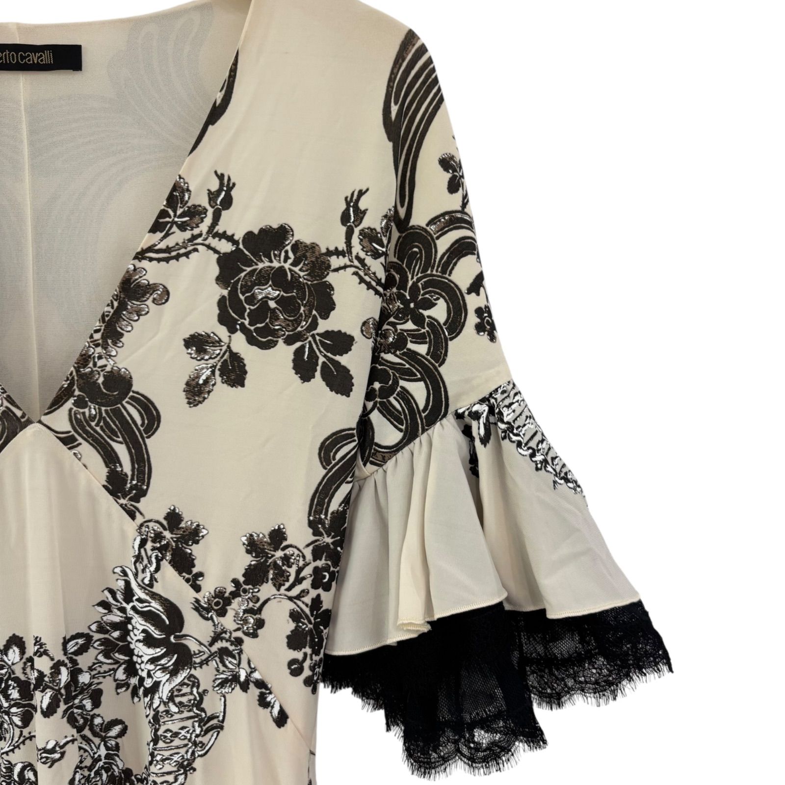 美品 ロベルトカヴァリ ワンピース アニマル柄 バロック調 イタリア製 42 ロベルト・カヴァリ ワンピース （Roberto Cavalli - ロベルト